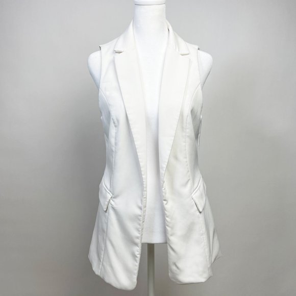 Stylish White Vest for Women Pre-owned - Size S - Picture 1 of 9